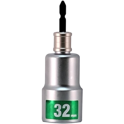 トラスコ中山 MUSTTOOL 軸交換式落下防止ソケット6角 差込6.35x対辺32mm×全長130mm RBS32-6K 644-2755 (ご注文単位1個) 【直送品】