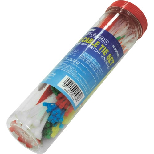 トラスコ中山 アストロプロダクツ 5色カラー結束バンド 200本入り 254-2672 (ご注文単位1個) 【直送品】