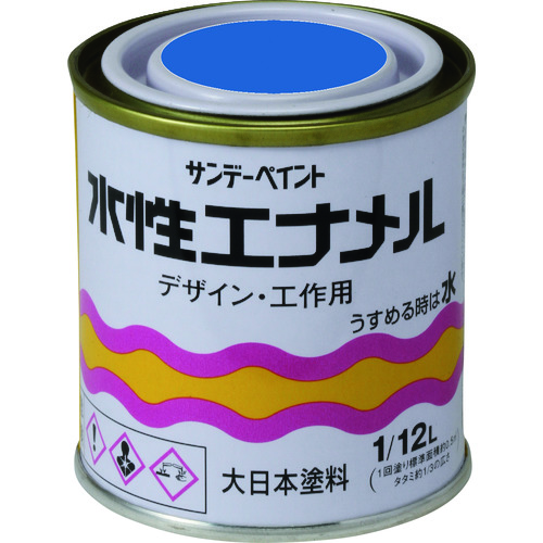 トラスコ中山 サンデーペイント 水性エナメル 白 80M 200-9950  (ご注文単位1個) 【直送品】