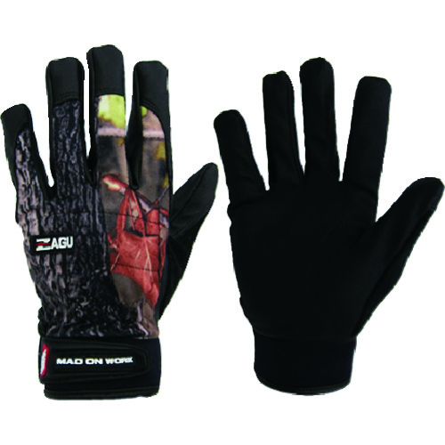 トラスコ中山 ミタニ 合皮手袋 メカニックグローブ ZAGU カモフラ Sサイズ 829-1050 (ご注文単位1組) 【直送品】