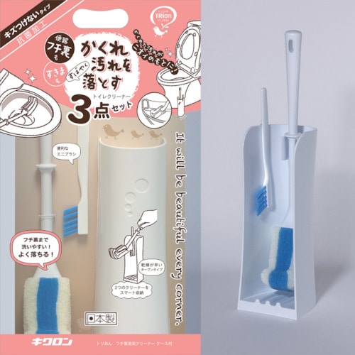 トラスコ中山 キクロン トリおん フチ裏清潔クリーナーケース付き 378-3721 (ご注文単位1袋) 【直送品】