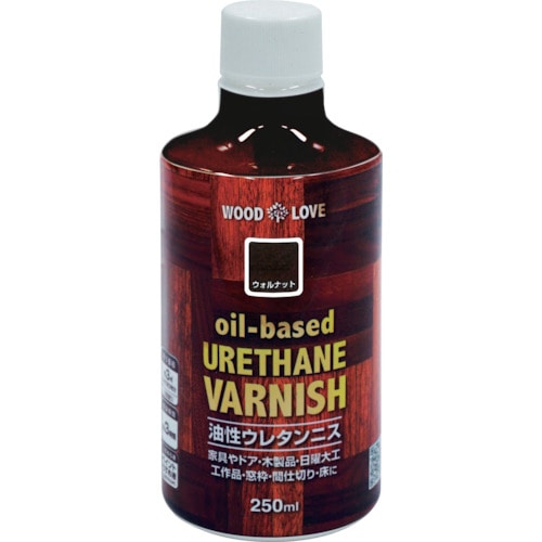 トラスコ中山 ニッぺ 油性ウレタンニス 250ml ウォルナット 300N044-250 859-8429 (ご注文単位1本) 【直送品】
