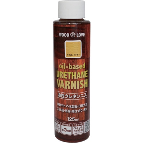 トラスコ中山 ニッぺ 油性ウレタンニス 125ml つや消しクリヤー 300N047-125 859-8437 (ご注文単位1本) 【直送品】