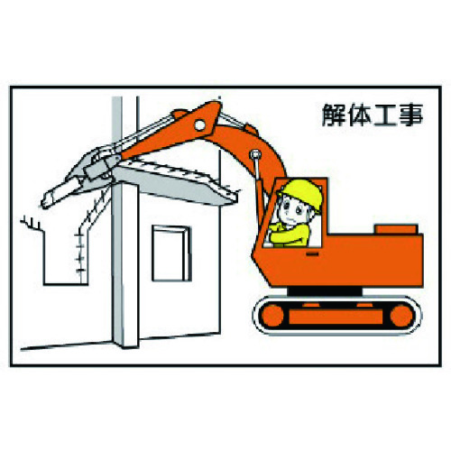 トラスコ中山 ユニット 作業予定マグネット板 解体工事 737-5581 (ご注文単位1枚) 【直送品】