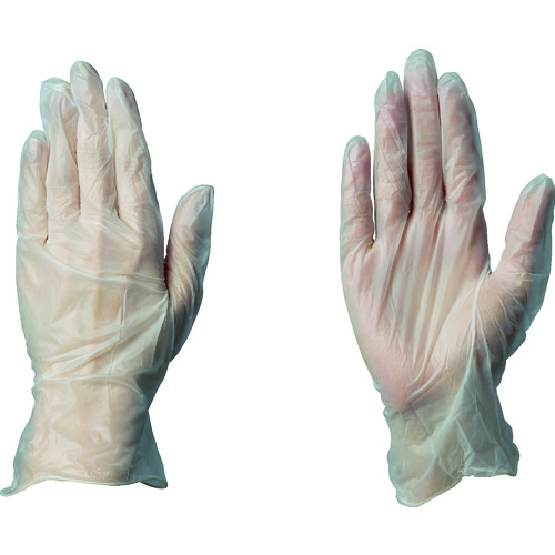 トラスコ中山 ハクゾウメディカル ハクゾウプラスチックグローブMF L 114-7015  (ご注文単位1箱) 【直送品】