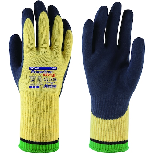 トラスコ中山 トワロン 耐切創手袋 PowerGrab KEV4-S 7/S 567-4254 (ご注文単位1組) 【直送品】
