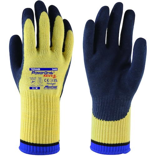 トラスコ中山 トワロン 耐切創手袋 PowerGrab KEV4-S 8/M 567-4202 (ご注文単位1組) 【直送品】