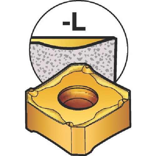 トラスコ中山 サンドビック コロミル345 フライス加工用チップ(355) 3220 606-6852 (ご注文単位10個) 【直送品】