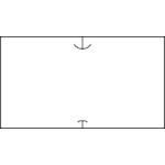 トラスコ中山 SATO 共通ラベル 1 白無地（強粘）100巻/1箱 609-6343  (ご注文単位1箱) 【直送品】