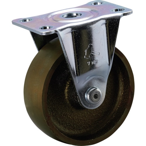 トラスコ中山 ハンマー プレート式固定鋳物キャスター 75径 Gシリーズ 854-9706 (ご注文単位1個) 【直送品】