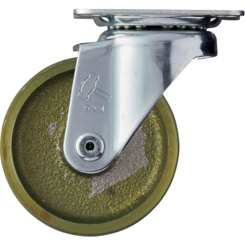 トラスコ中山 ハンマー プレート式旋回鋳物キャスター 75径 Sシリーズ 854-9714 (ご注文単位1個) 【直送品】