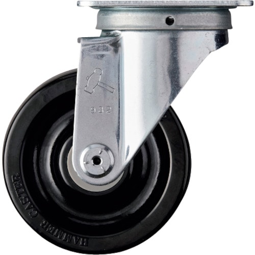 トラスコ中山 ハンマー プレート式旋回式フェノールキャスター 100mm 814-0665 (ご注文単位1個) 【直送品】