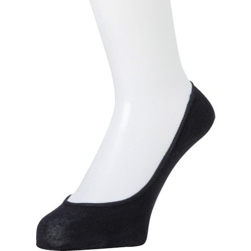 トラスコ中山 オカモト ココピタ無地浅履き丸編み21-23ブラック 507-7855 (ご注文単位1足) 【直送品】