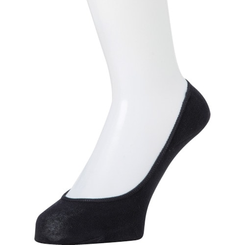 トラスコ中山 オカモト ココピタ無地浅履き丸編み23-25ブラック 507-7813 (ご注文単位1足) 【直送品】