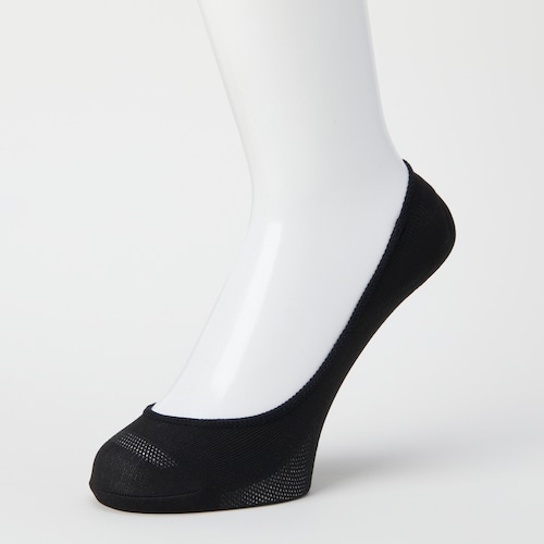 トラスコ中山 オカモト ココピタさらっと実感無地浅履き丸編み21-23ブラック 507-7829 (ご注文単位1足) 【直送品】