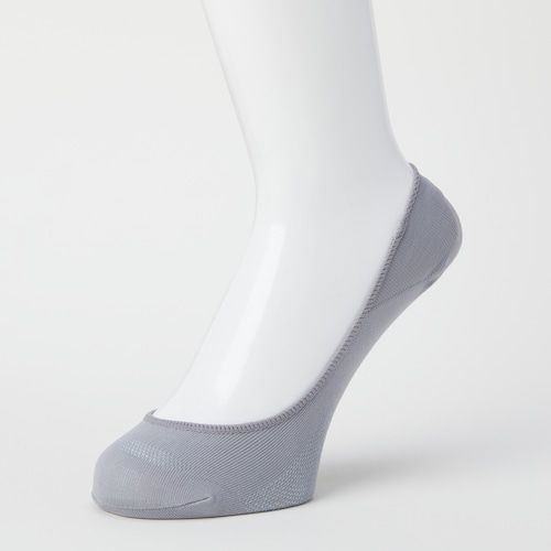 トラスコ中山 オカモト ココピタさらっと実感無地浅履き丸編み23-25グレー 507-7858 (ご注文単位1足) 【直送品】