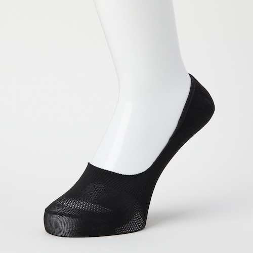 トラスコ中山 オカモト ココピタさらっと実感無地やや深履き丸編み23-25ブラック 507-7820 (ご注文単位1足) 【直送品】