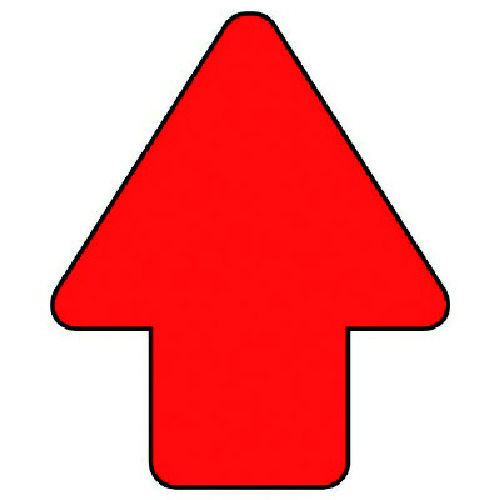 トラスコ中山 ユニット 矢印ステッカー 赤・10枚組・58X49 741-6334  (ご注文単位1組) 【直送品】