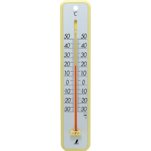 トラスコ中山 シンワ 寒暖計 プラスチック製 30cmエロー 816-3884  (ご注文単位1個) 【直送品】