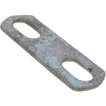 トラスコ中山 YAHATA Uボルトプレート 溶融亜鉛メッキ25A 3/8X1 369-3629 (ご注文単位1個) 【直送品】