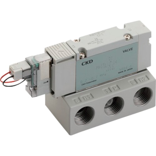 トラスコ中山 CKD パイロット式5ポート弁 ベース配管 123-4646 (ご注文単位1個) 【直送品】