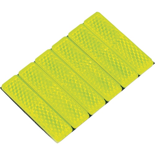 トラスコ中山 マイスト 反射レンズ(粘着剤付) イエロー(6個入) 556-2883 (ご注文単位1袋) 【直送品】