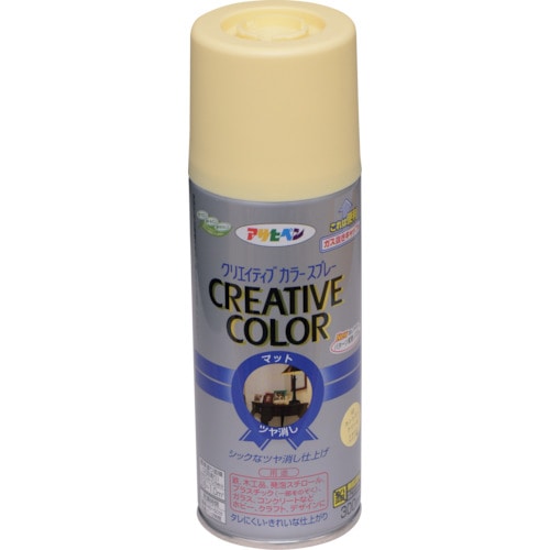 トラスコ中山 アサヒペン クリエイティブカラースプレー 300ML 02カントリークリーム 124-5653 (ご注文単位1本) 【直送品】