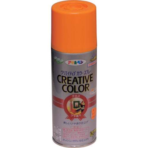 トラスコ中山 アサヒペン クリエイティブカラースプレー 300ML 64オレンジ 124-4051 (ご注文単位1本) 【直送品】
