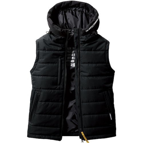 トラスコ中山 バートル 防寒フーディベスト 5034-35-XXL ブラック 425-1384 (ご注文単位1着) 【直送品】