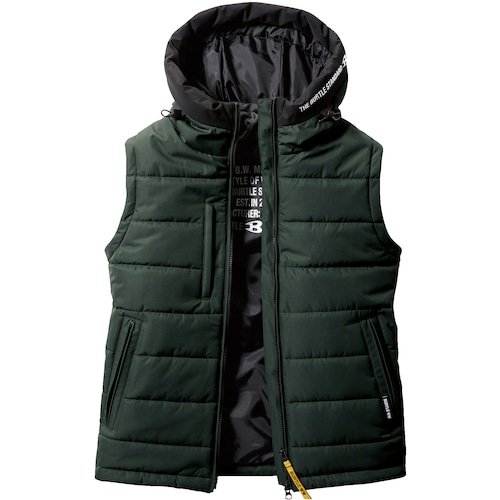 トラスコ中山 バートル 防寒フーディベスト 5034-61-XXL アーミカーキ 425-1550 (ご注文単位1着) 【直送品】