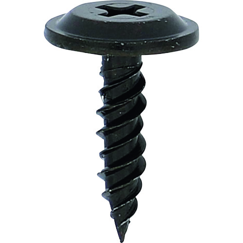 トラスコ中山 OHSATO 亜鉛黒すっごく速い三条金具ビス4X16 204-6423 (ご注文単位1箱) 【直送品】