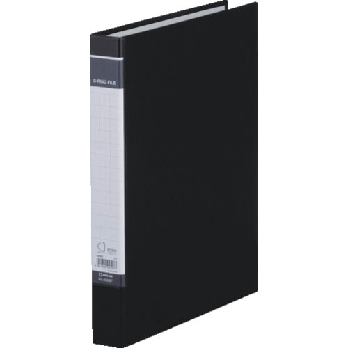 トラスコ中山 キングジム DリングファイルBF 黒 129-7485 (ご注文単位1冊) 【直送品】