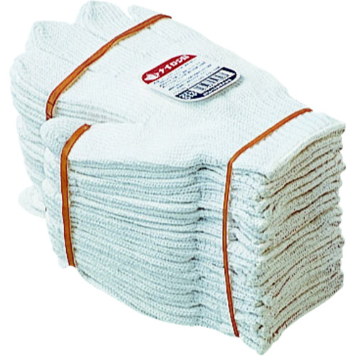 トラスコ中山 おたふく 613 白ナイロン 835-5355  (ご注文単位1ダース) 【直送品】