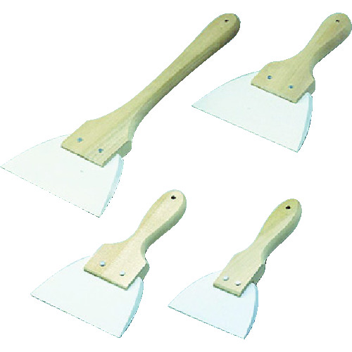 トラスコ中山 AS ゴムヘラ木柄三角小 818-8275 (ご注文単位1個) 【直送品】