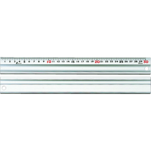 トラスコ中山 シンワ アルミ直尺「スーパーアル助」300mm 158-9864 (ご注文単位1個) 【直送品】