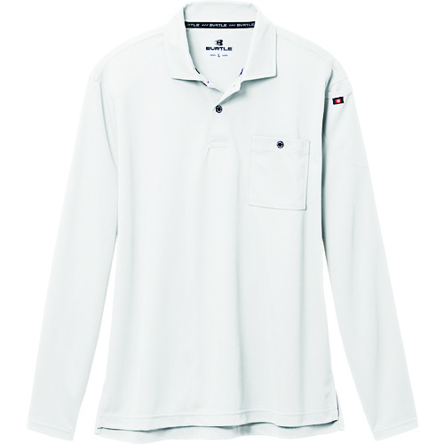 トラスコ中山 バートル 長袖ポロシャツ665-29-Lホワイト 179-5326 (ご注文単位1着) 【直送品】