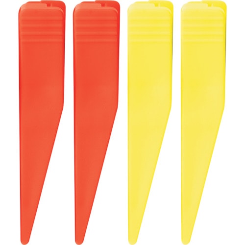 トラスコ中山 シンワ 標尺クリップ 巾60mm用 赤・黄 各2個入 557-4580 (ご注文単位1個) 【直送品】