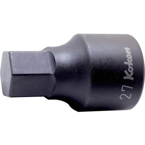 トラスコ中山 コーケン 25.4mm差込 ヘックスビットソケット 全長80mm 17mm 121-5091 (ご注文単位1個) 【直送品】