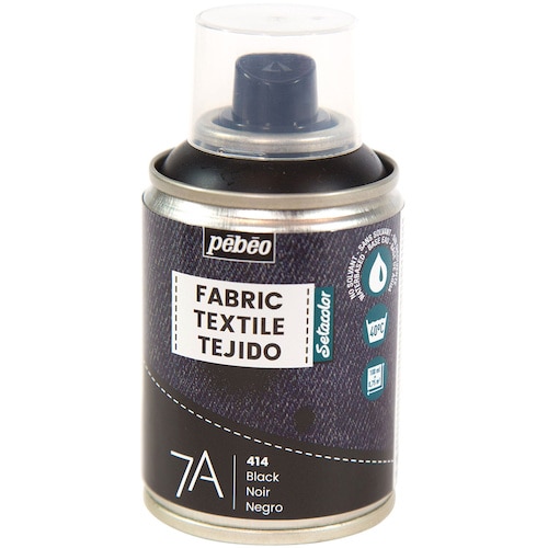 トラスコ中山 ペベオ 布用水性アクリルスプレー セタスプレー 100ml ブラック 555-1580 (ご注文単位1本) 【直送品】