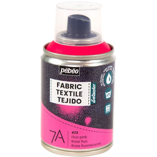 トラスコ中山 ペベオ 布用水性アクリルスプレー セタスプレー 100ml 蛍光ピンク 555-0107  (ご注文単位1本) 【直送品】