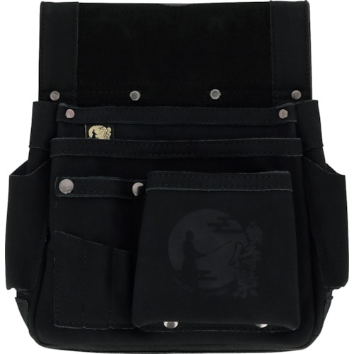 トラスコ中山 侍BLACK 釘袋 カッター差し付SRBF-2 388-5069 (ご注文単位1個) 【直送品】