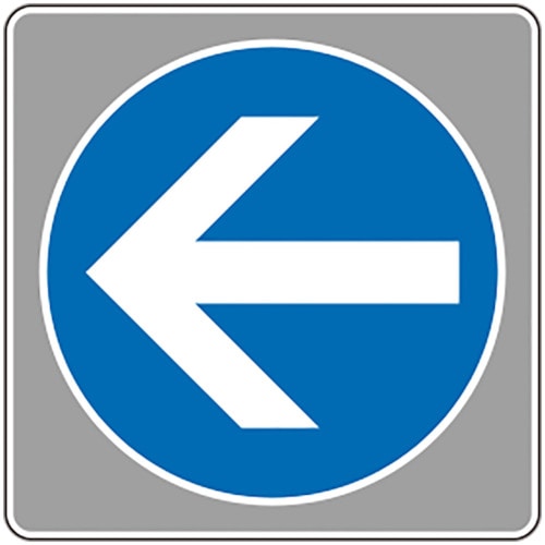 トラスコ中山 ユニット フロアカーペット用標識 矢印 青 大 826-4327  (ご注文単位1枚) 【直送品】