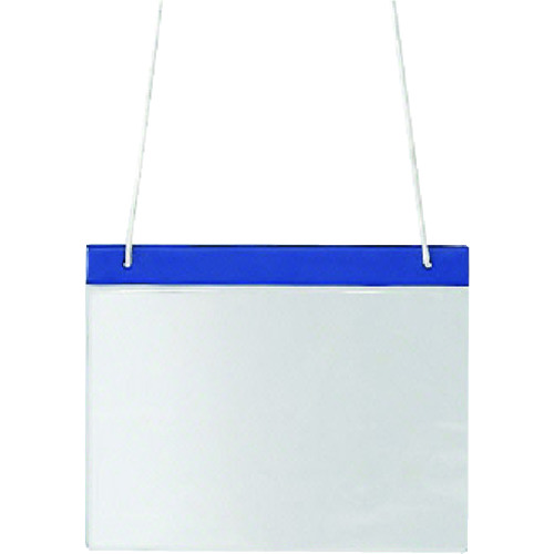 トラスコ中山 ユニット ポケット式役割ホルダー 紺 塩ビ 250×314 743-2755  (ご注文単位1枚) 【直送品】