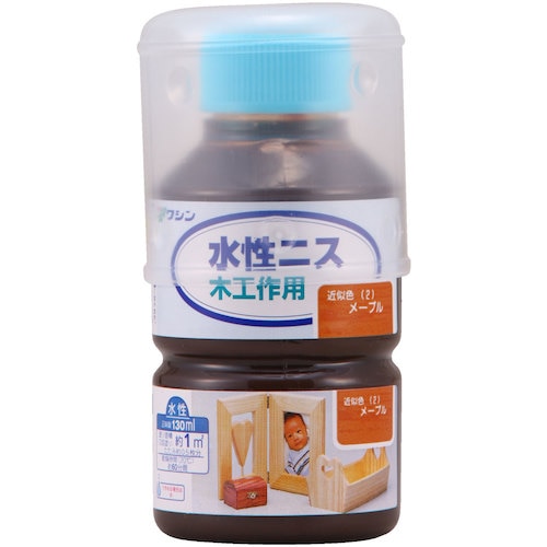 トラスコ中山 和信ペイント 水性ニス メープル 130ml 529-0453 (ご注文単位1本) 【直送品】