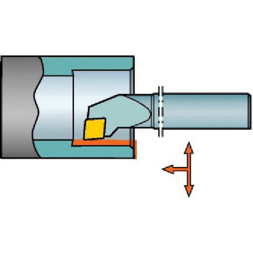 トラスコ中山 サンドビック T－Max P ネガチップ用ボーリングバイト（210） 566-2893  (ご注文単位1本) 【直送品】