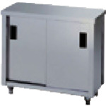 トラスコ中山 アズマ ステンレス保管庫(片面引違戸) 750×450×800 510-1115 (ご注文単位1台) 【直送品】