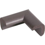 トラスコ中山 カーボーイ 安心クッション コーナー用 極細 ブラウン 854-7892 (ご注文単位1個) 【直送品】