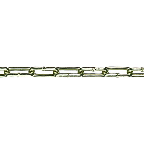 トラスコ中山 水本 アルミカラーチェーン レモンイエロー 30m 線径6mm 849-0290  (ご注文単位1本) 【直送品】