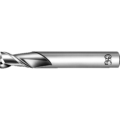 トラスコ中山 OSG ハイスエンドミル 2刃ショート 刃径1.5mm シャンク径6mm 81103 630-0537  (ご注文単位1本) 【直送品】