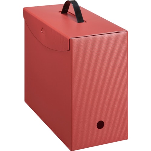 トラスコ中山 ライオン ボックスファイル BF-42T レッド 441-2381 (ご注文単位1冊) 【直送品】